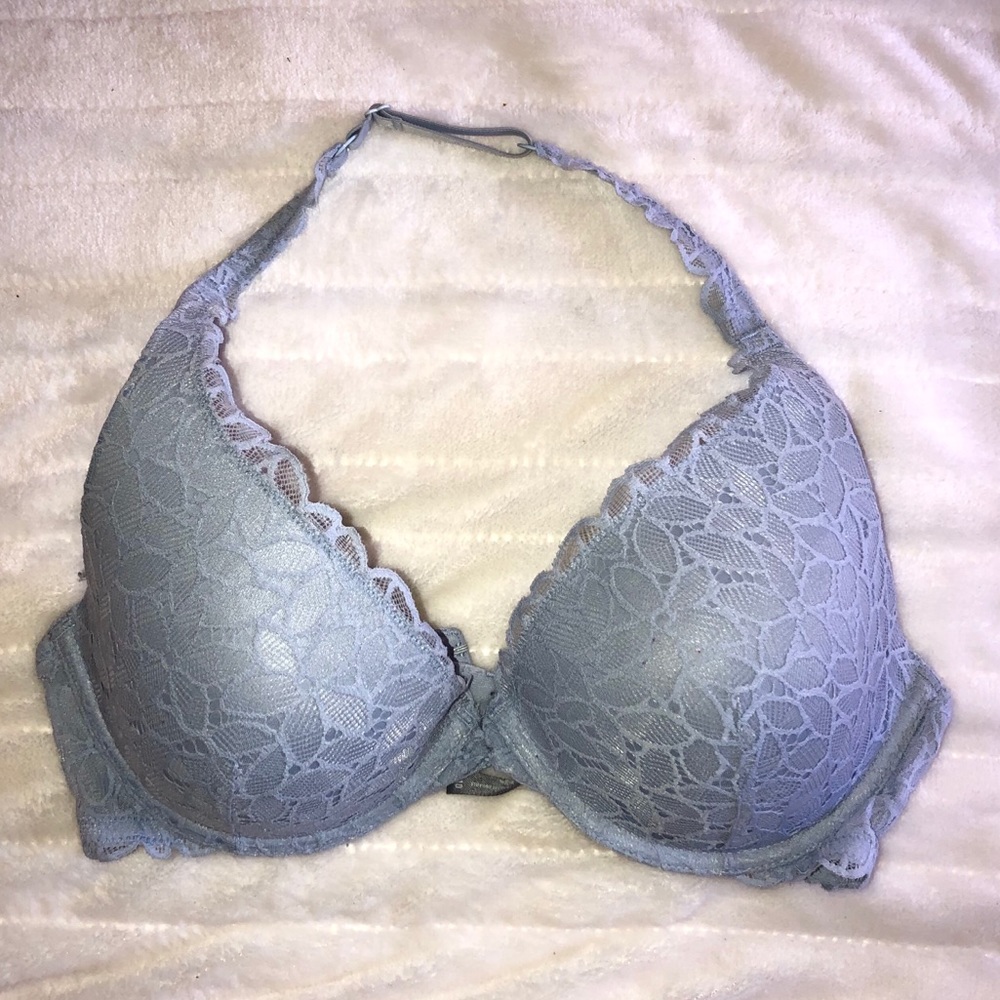 Aerie light blue halter lightly lined bra